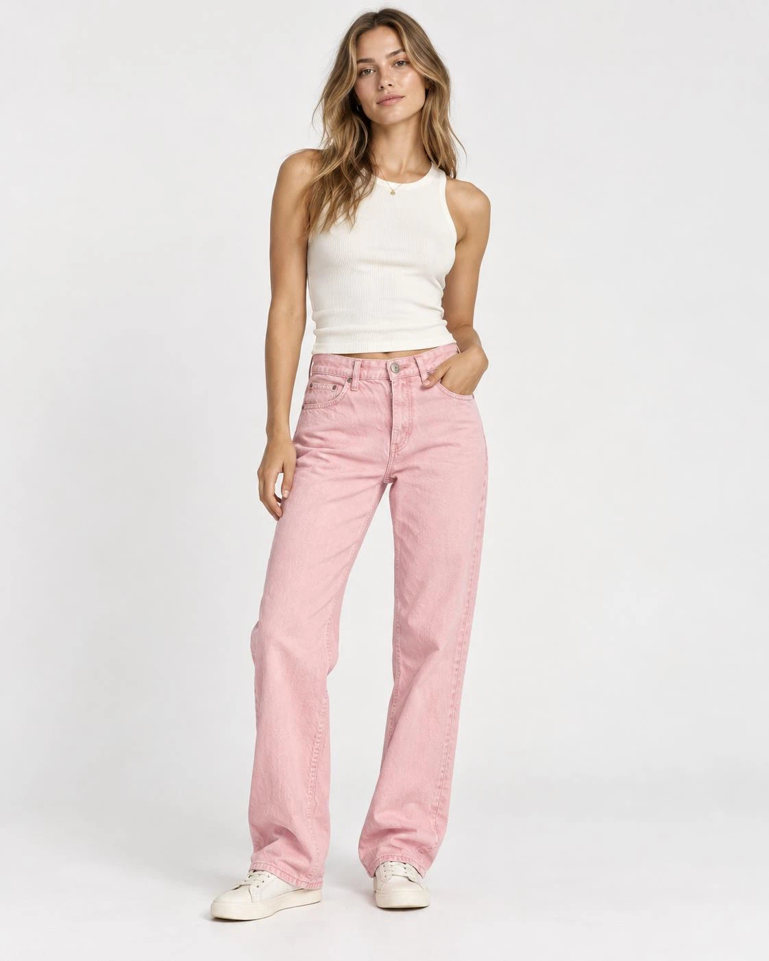 Zara Pink Denim Jeans size 8 - photo 5