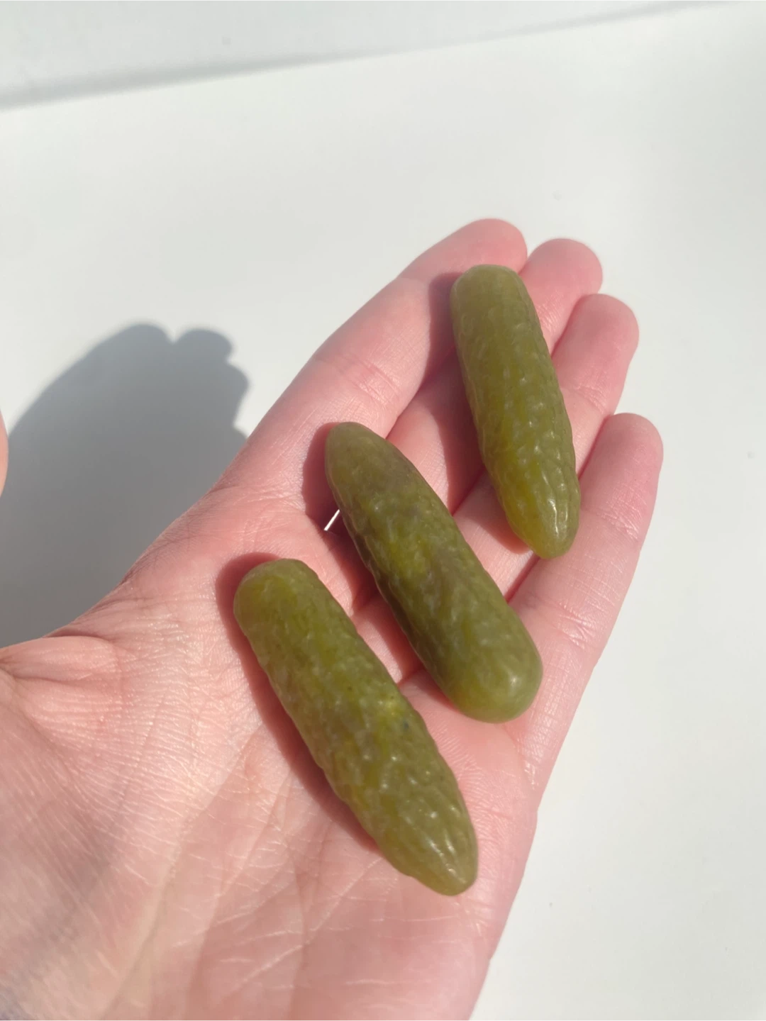 Jade pickle crystal carvings - photo 3