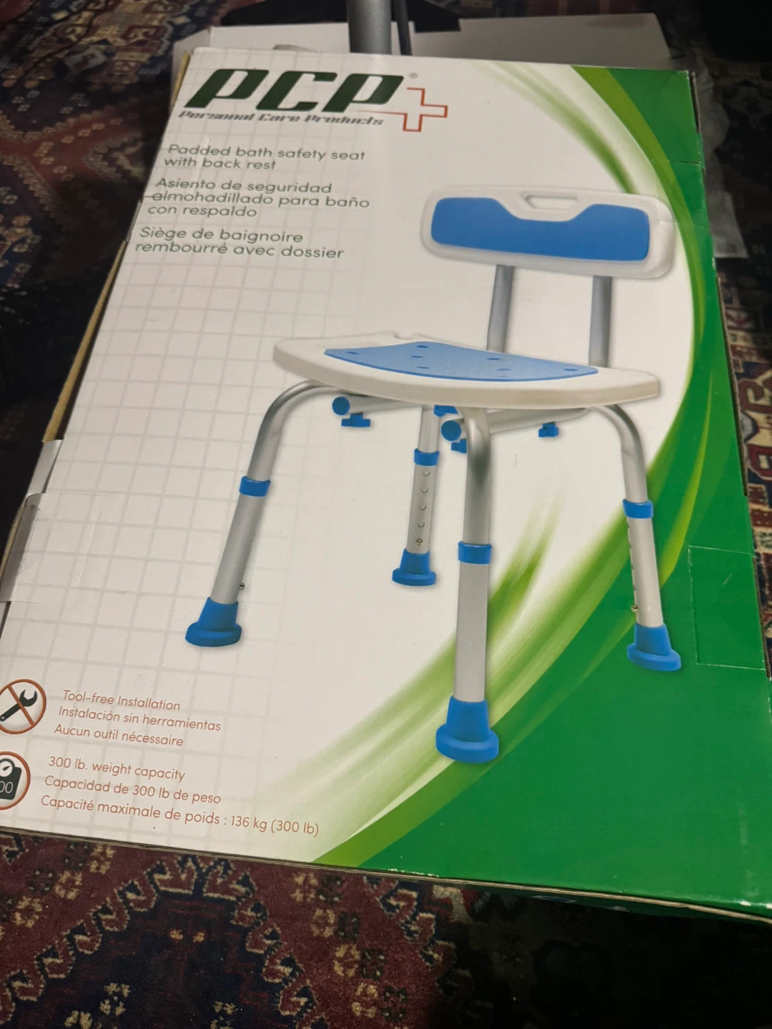 PCP Padded Bath Safety Seat with Back Rest - photo 2