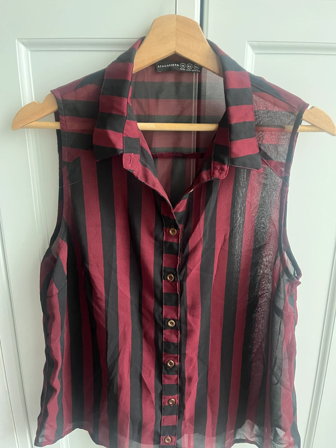 Atmosphere Striped Sleeveless Shirt