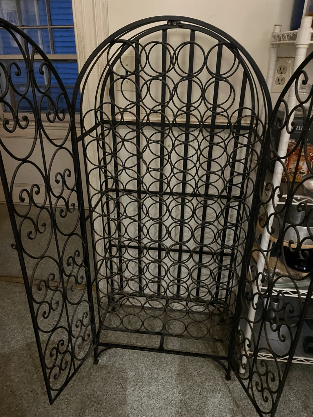 Wrought Iron Wine Rack