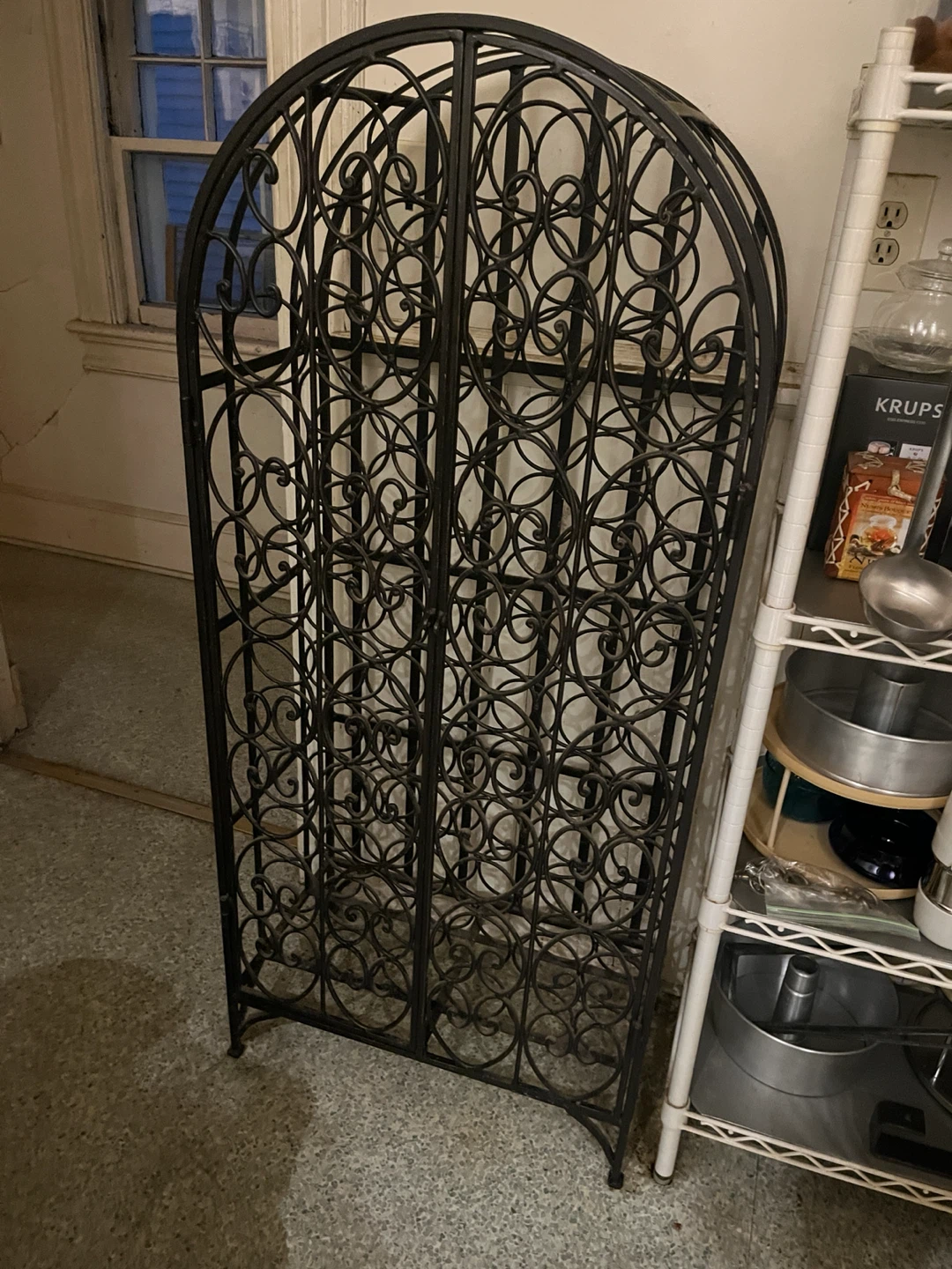 Wrought Iron Wine Rack - photo 2