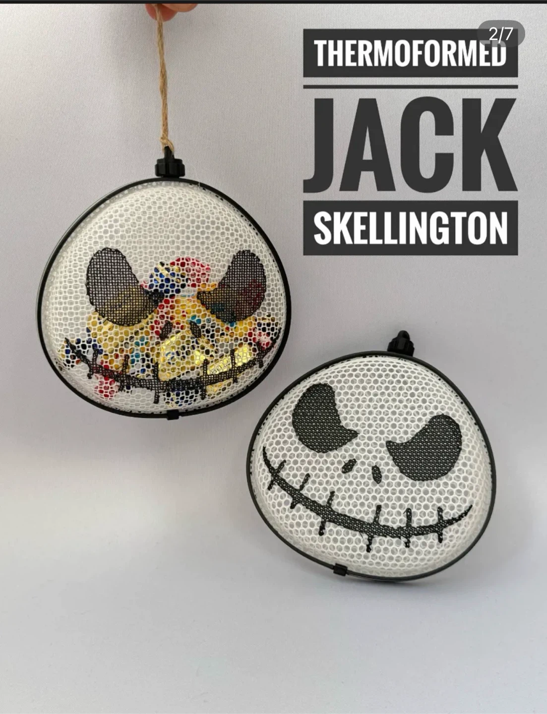 Thermoformed Jack Skellington Ornament Case - photo 2