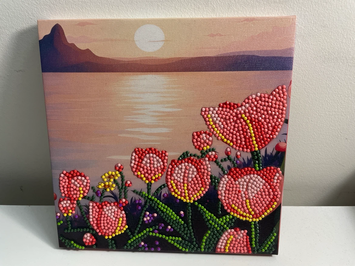 Tulip Sunset Diamond Painting Canvas Art