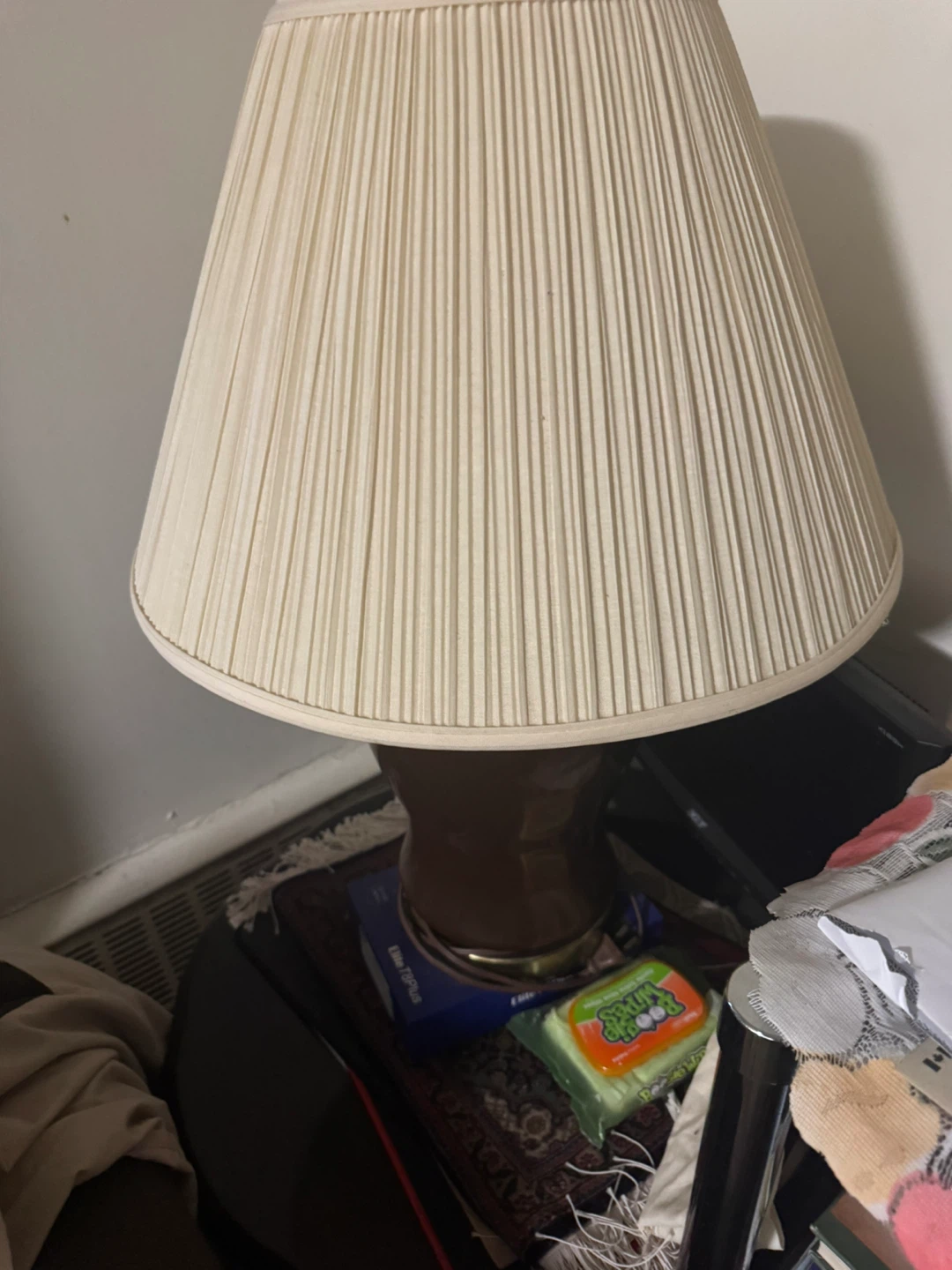 Classic Table Lamp with Pleated Shade