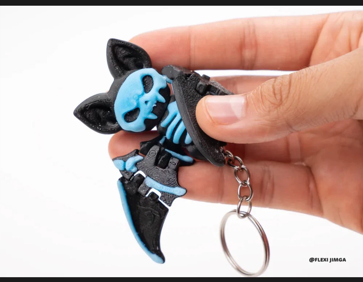 Flexi Jimga Halloween Bat Keychain - photo 2