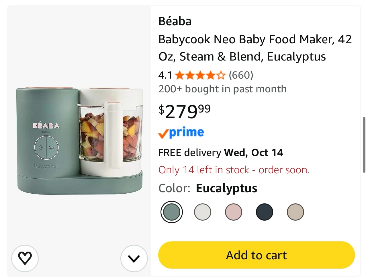 Beaba Babycook Neo Baby Food Maker - photo 2