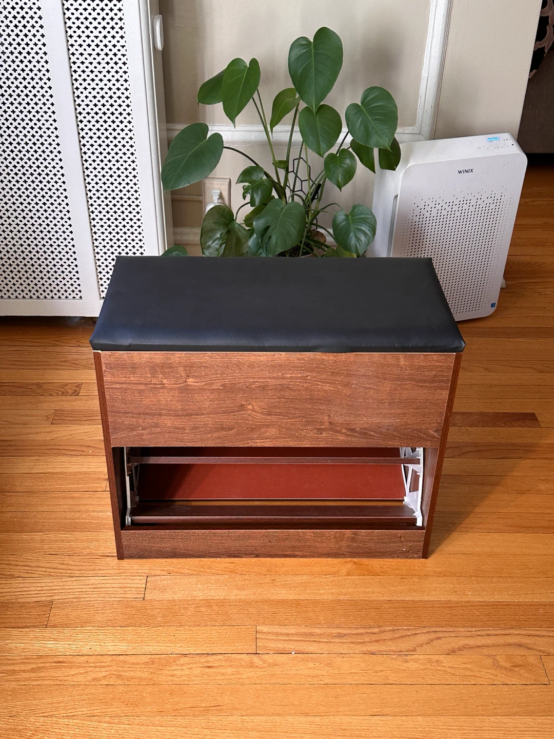 Kids Wood Shoe Bench with Padded Seat - photo 5