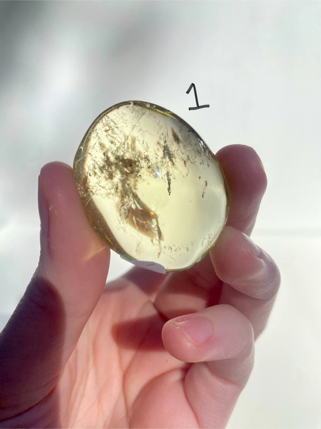Natural Citrine Polished Palm Stones - photo 3