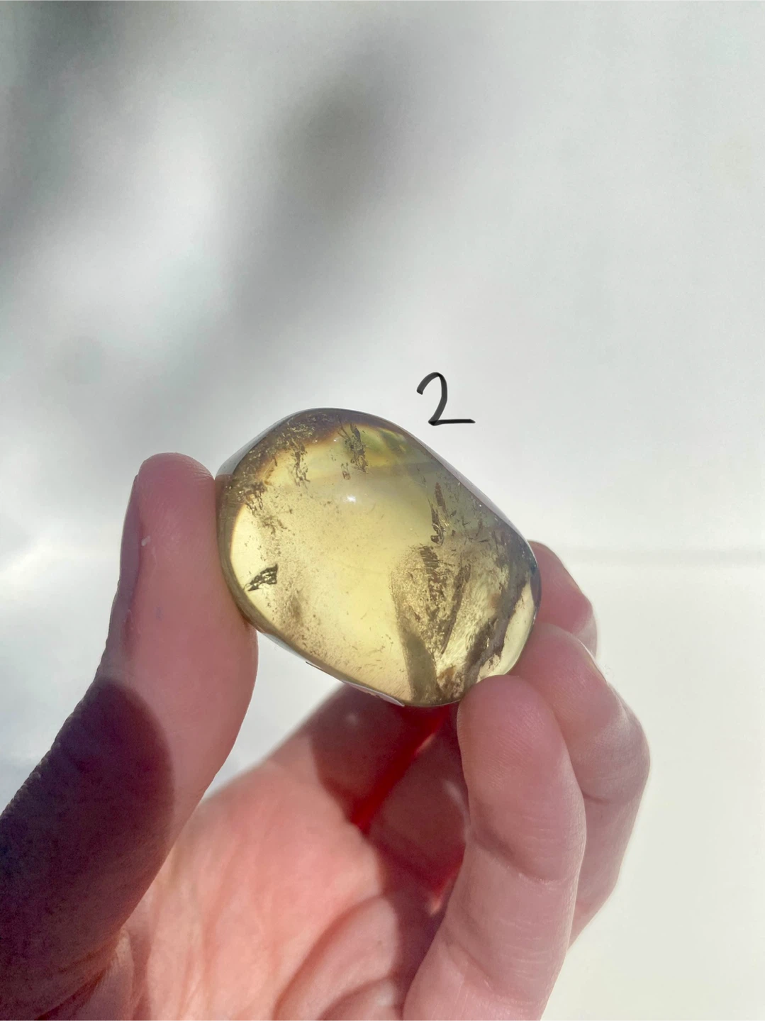 Natural Citrine Polished Palm Stones - photo 4