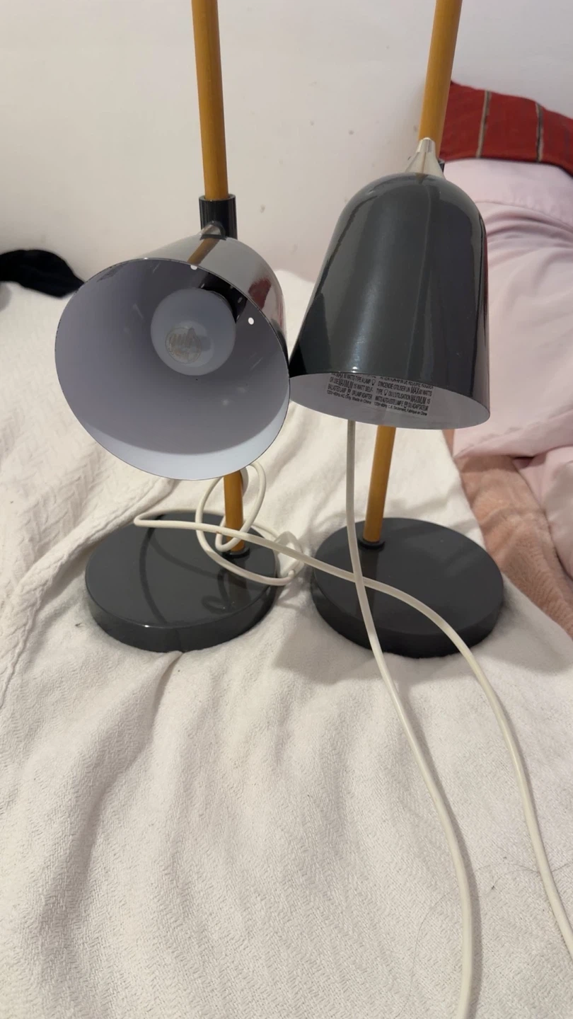 Set of two grey desk lamps - photo 2