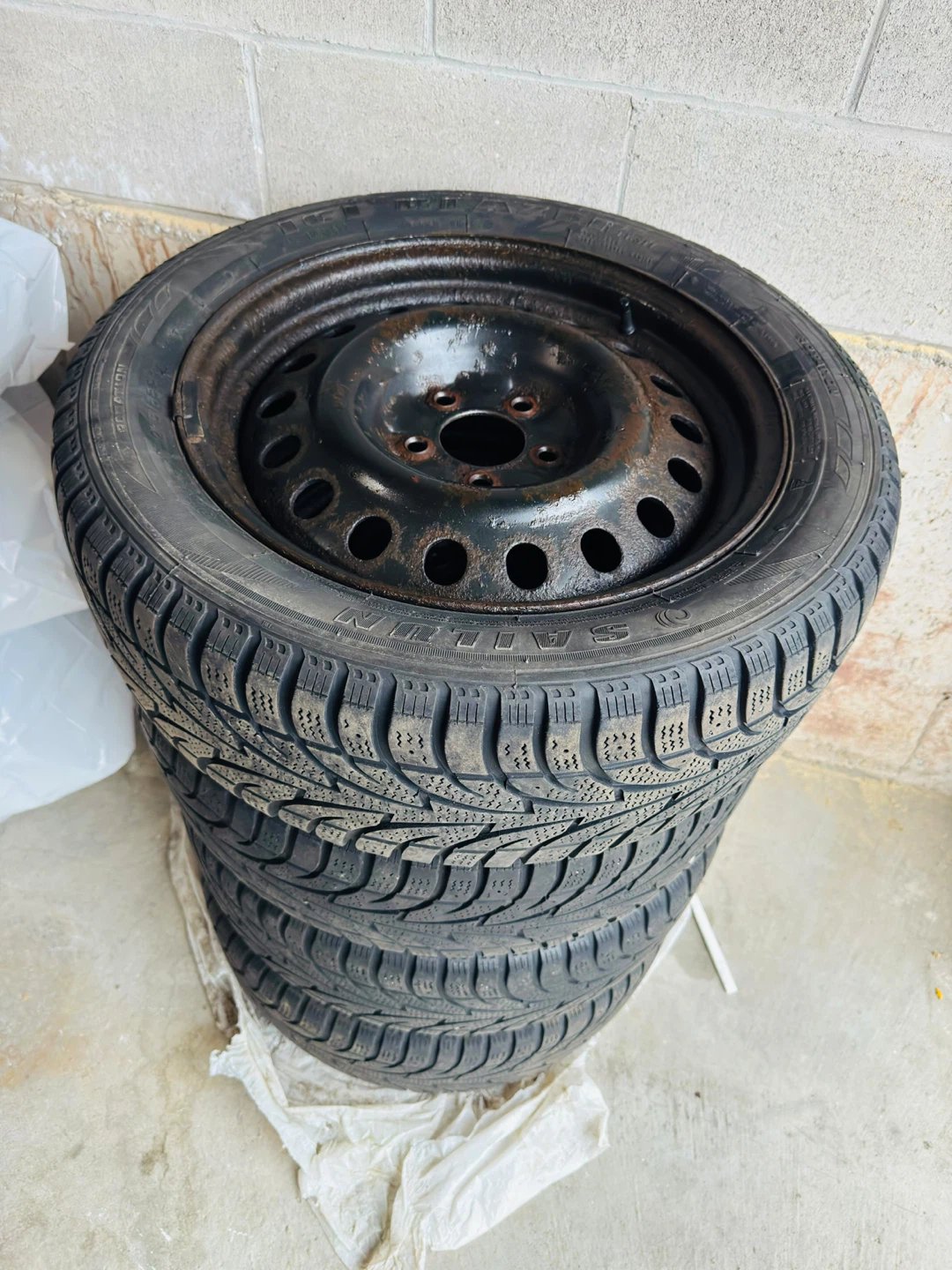 215/55R17 Winter Tires on Steel Rims | Set of 4 | Toyota Camry - photo 2