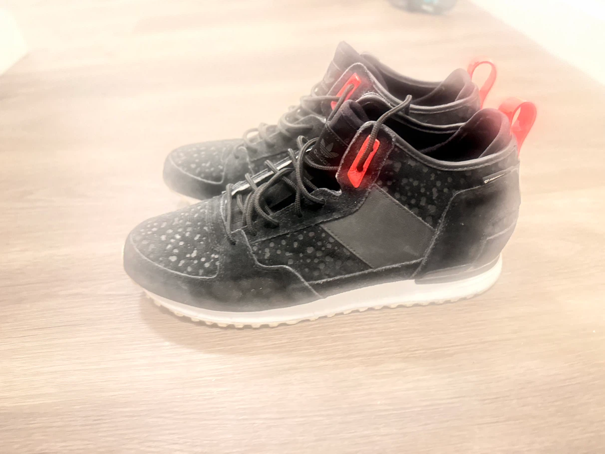 Adidas Originals Black and Red Sneakers - photo 3
