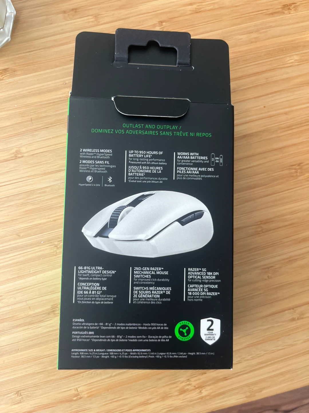 Razer Orochi V2 White Edition Gaming Mouse - photo 3