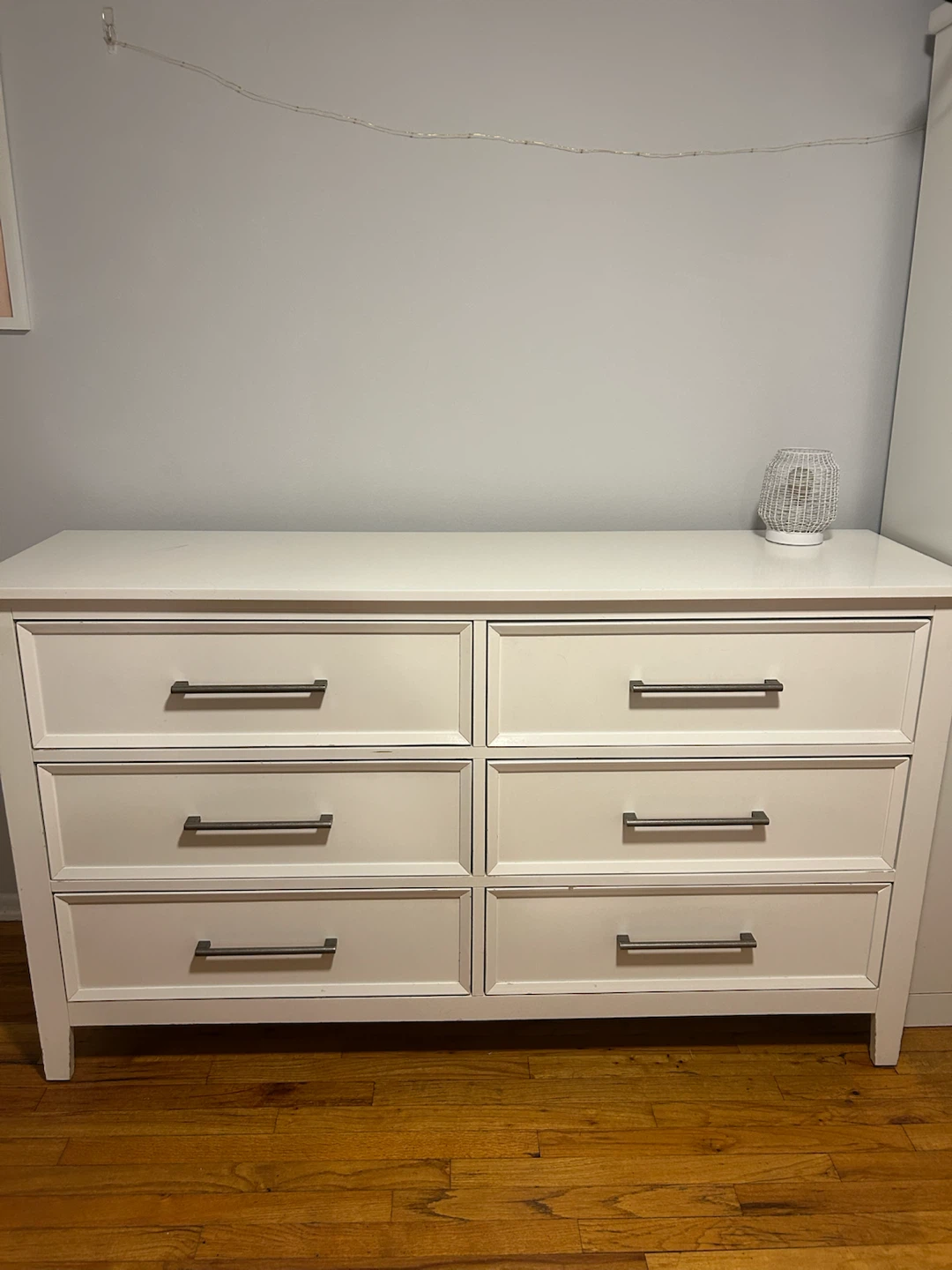 White Six-Drawer Dresser - photo 2