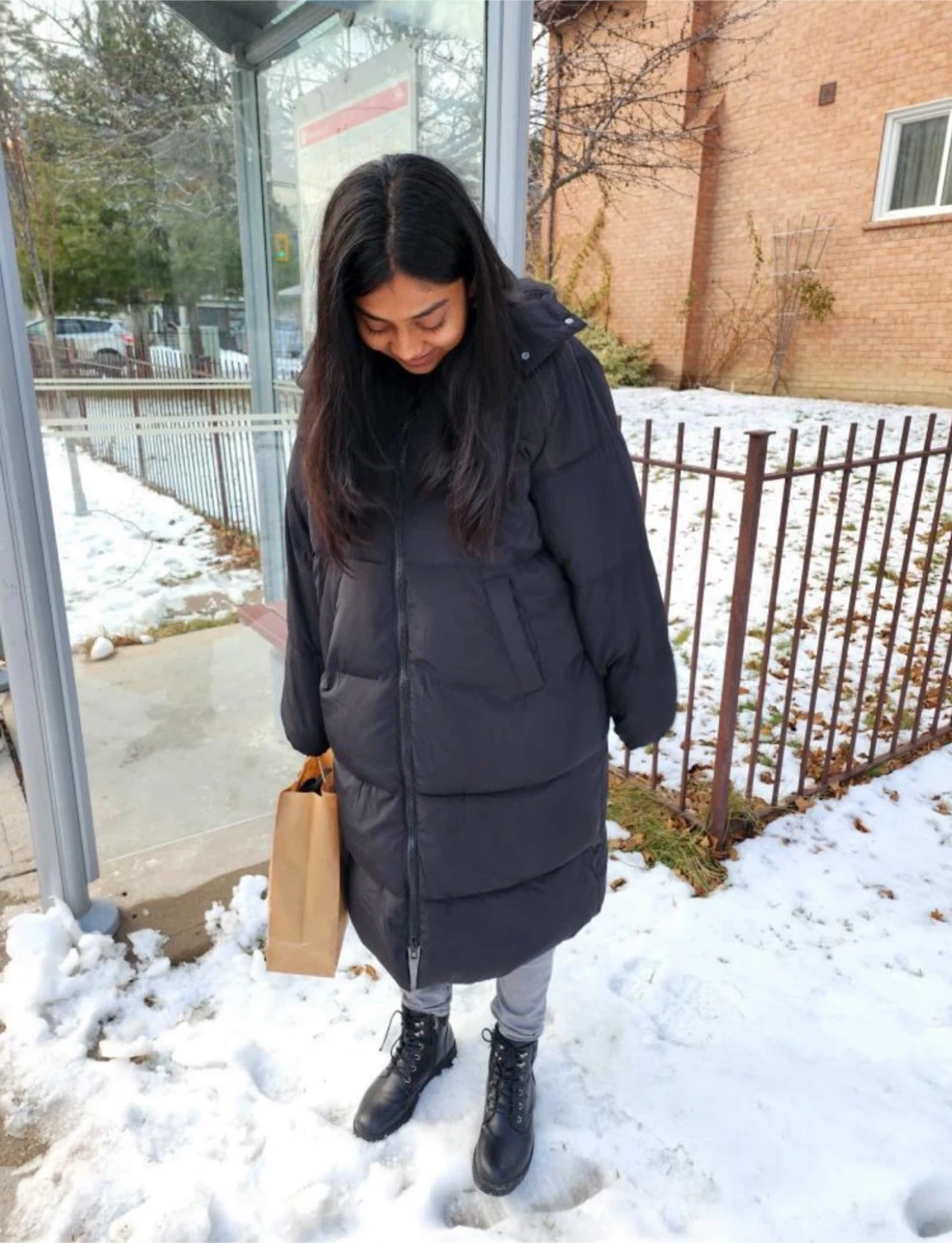 H&M Divided Black Puffer Coat - photo 2
