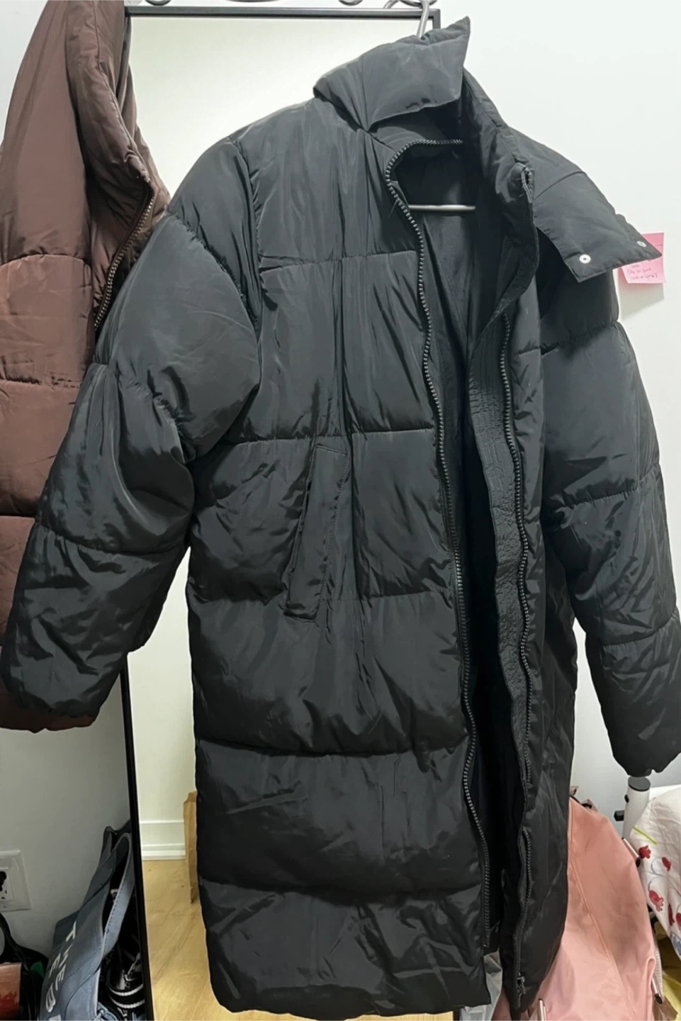 H&M Divided Black Puffer Coat