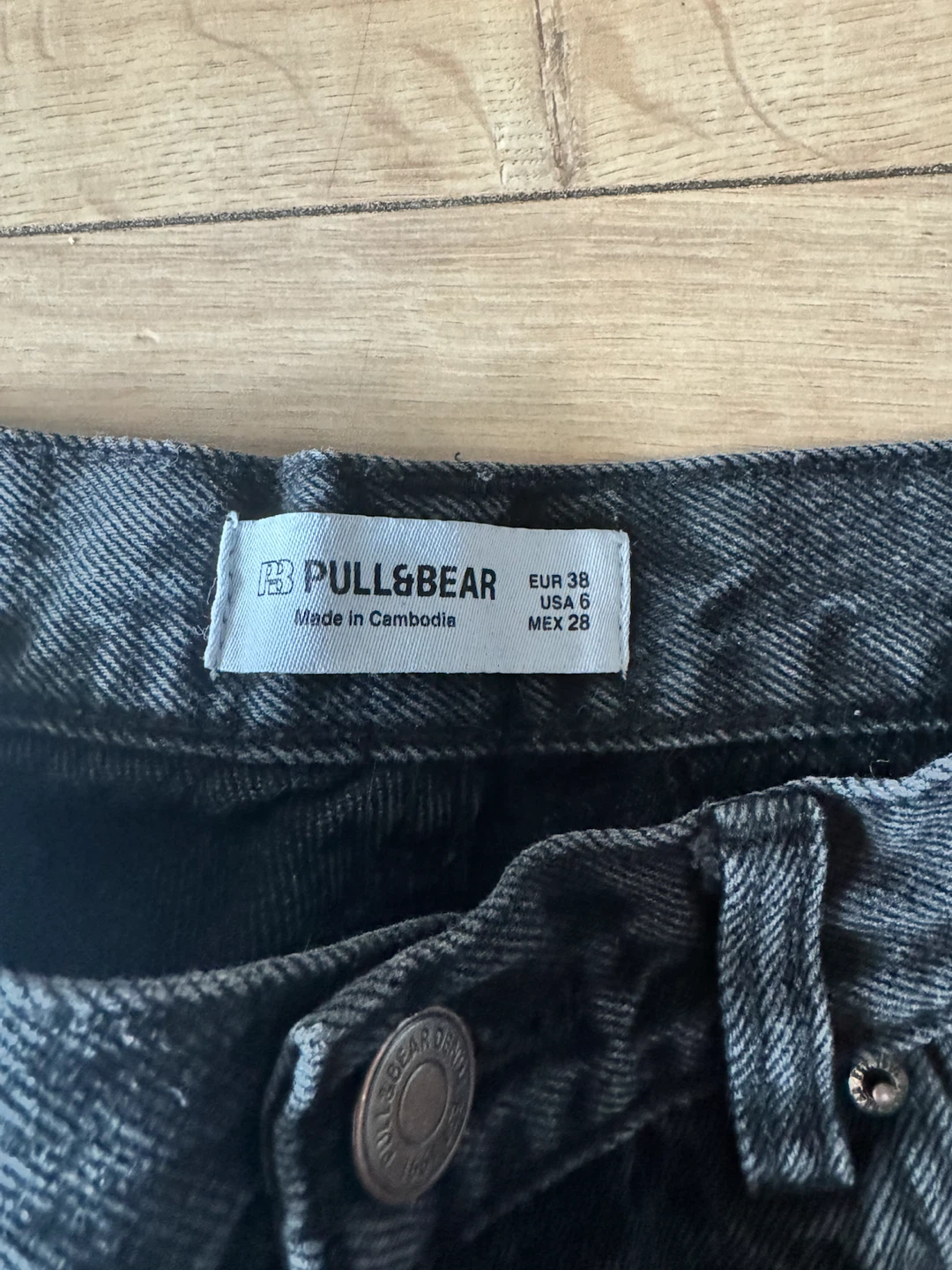 Pull&Bear Black Denim Jeans Size 38 - photo 2