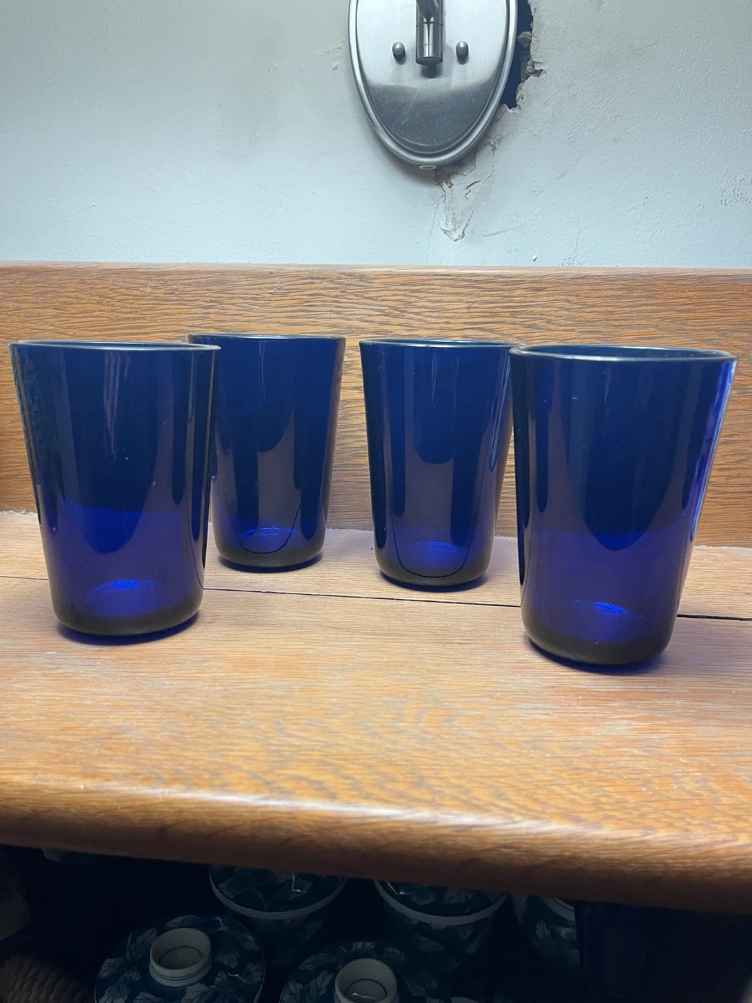 Set of 4 Dansk Cobalt Blue Drinking Glasses - photo 2