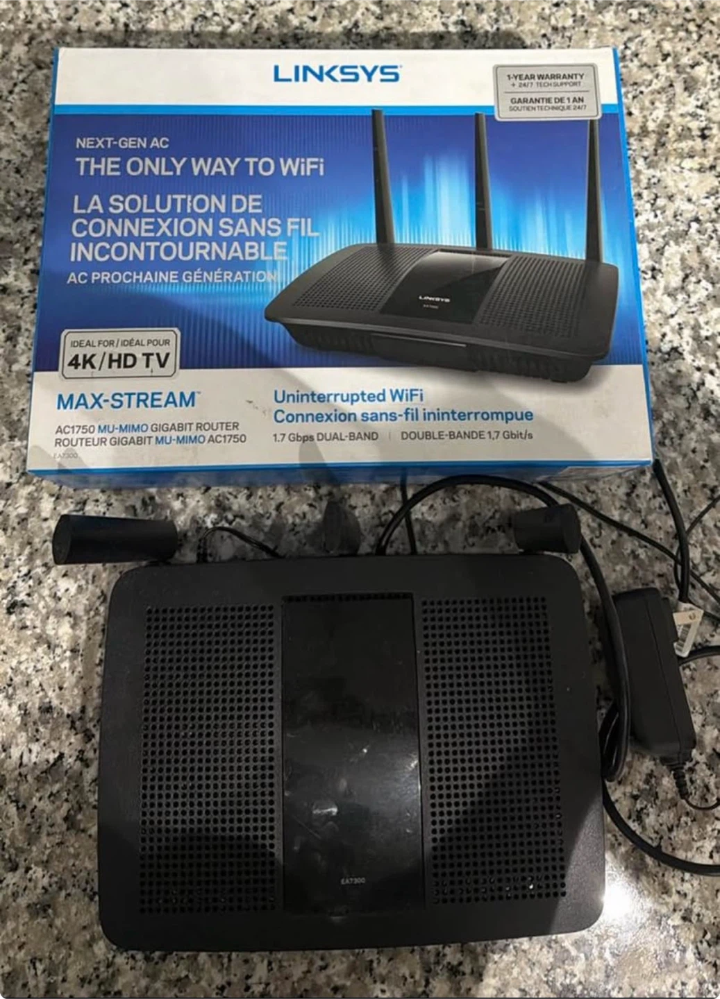 Linksys Max-Stream AC1750 MU-MIMO Gigabit Router