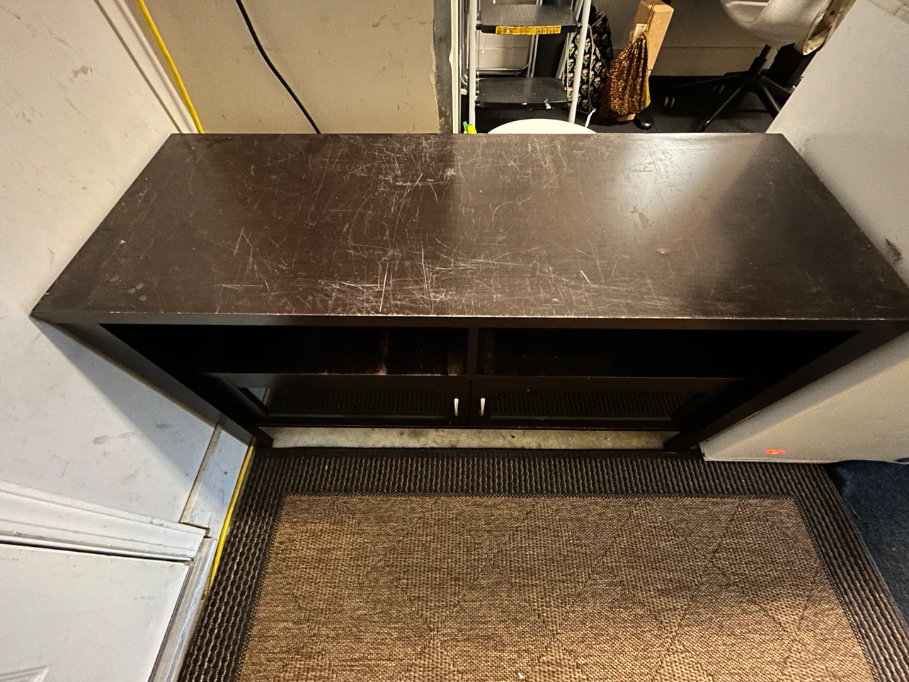 Dark Brown Media Console TV Stand - photo 2