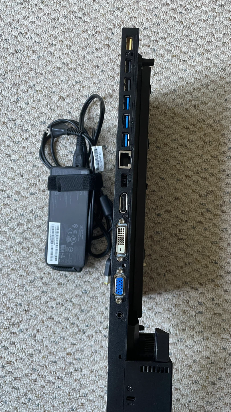 Lenovo ThinkPad Pro Dock 40A1 with Power Adapter - photo 2