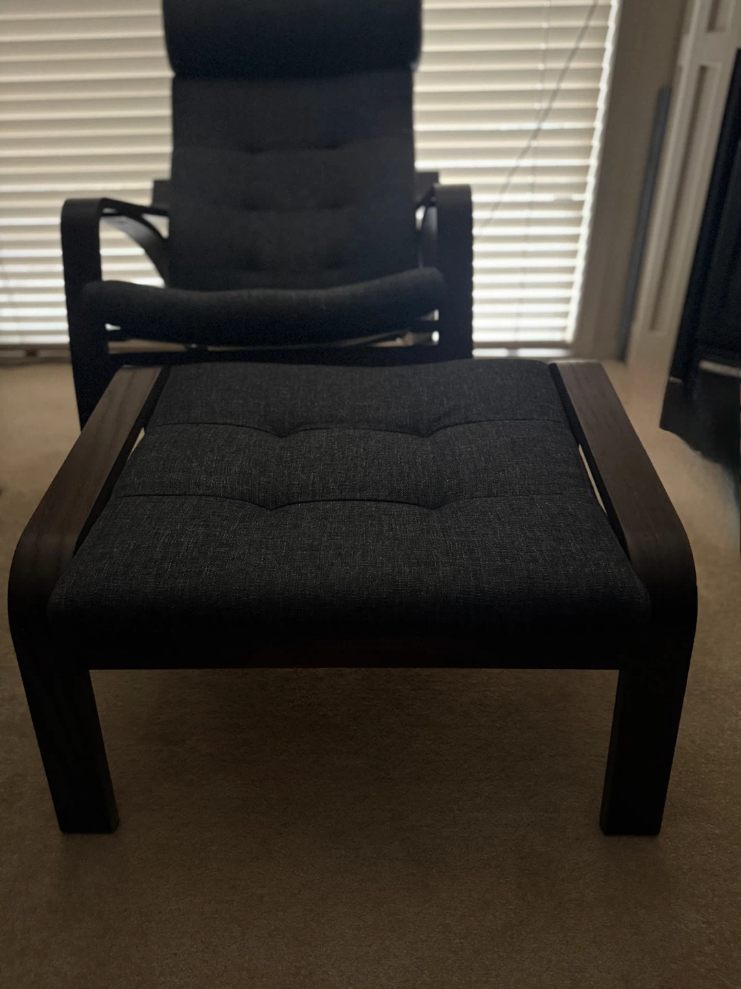 IKEA Poäng Armchair and Ottoman - photo 2