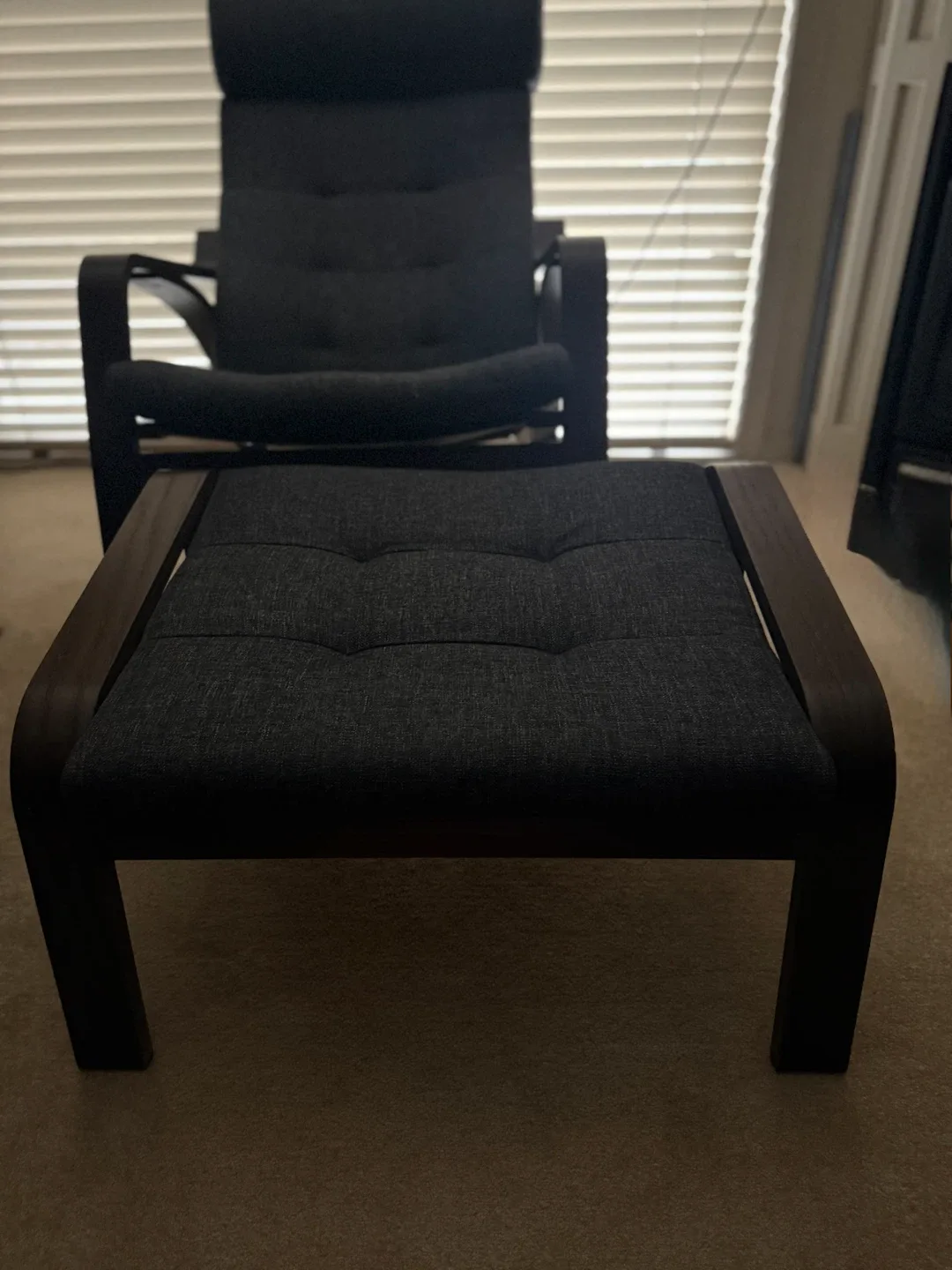 IKEA Poäng Armchair and Ottoman - photo 2
