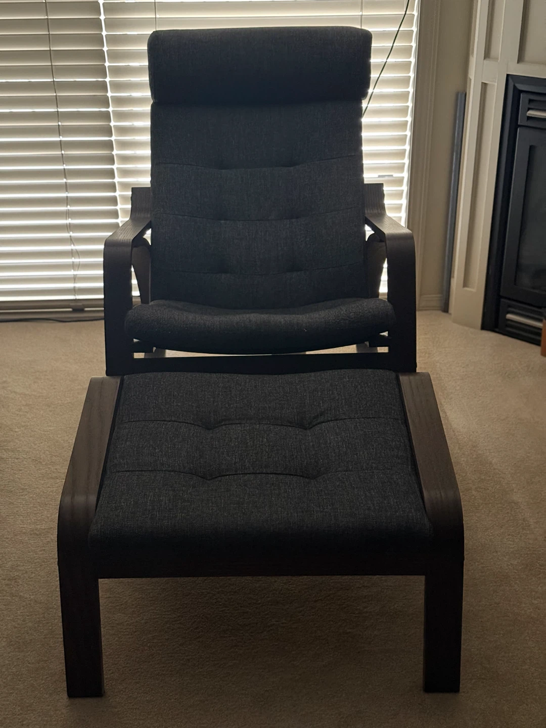 IKEA Poäng Armchair and Ottoman - photo 5