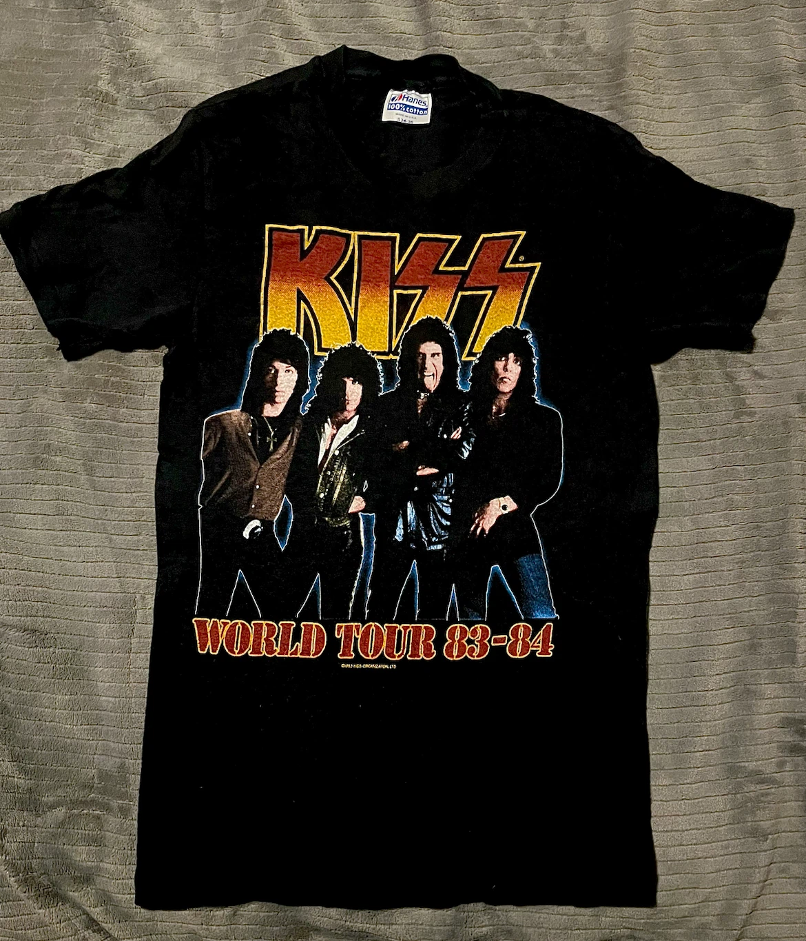 1983-1984 KISS “Lick It Up” World Tour Concert T-Shirt.