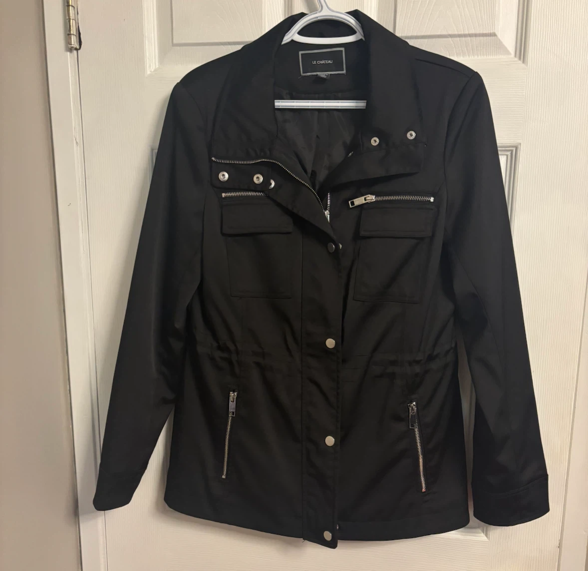 Le Château black utility jacket