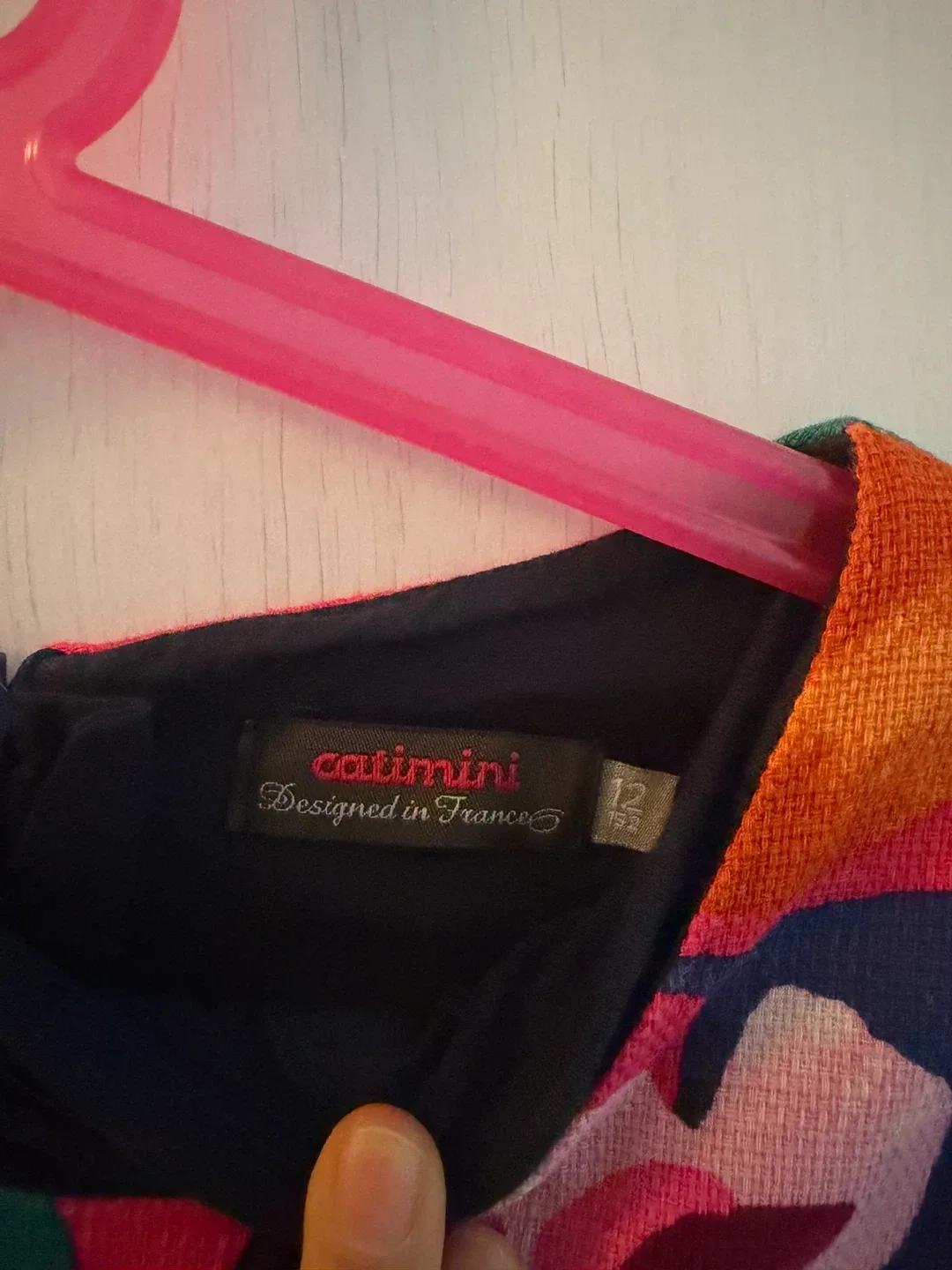 Girl’s Catimini Floral Dress Size 12 year old - photo 3