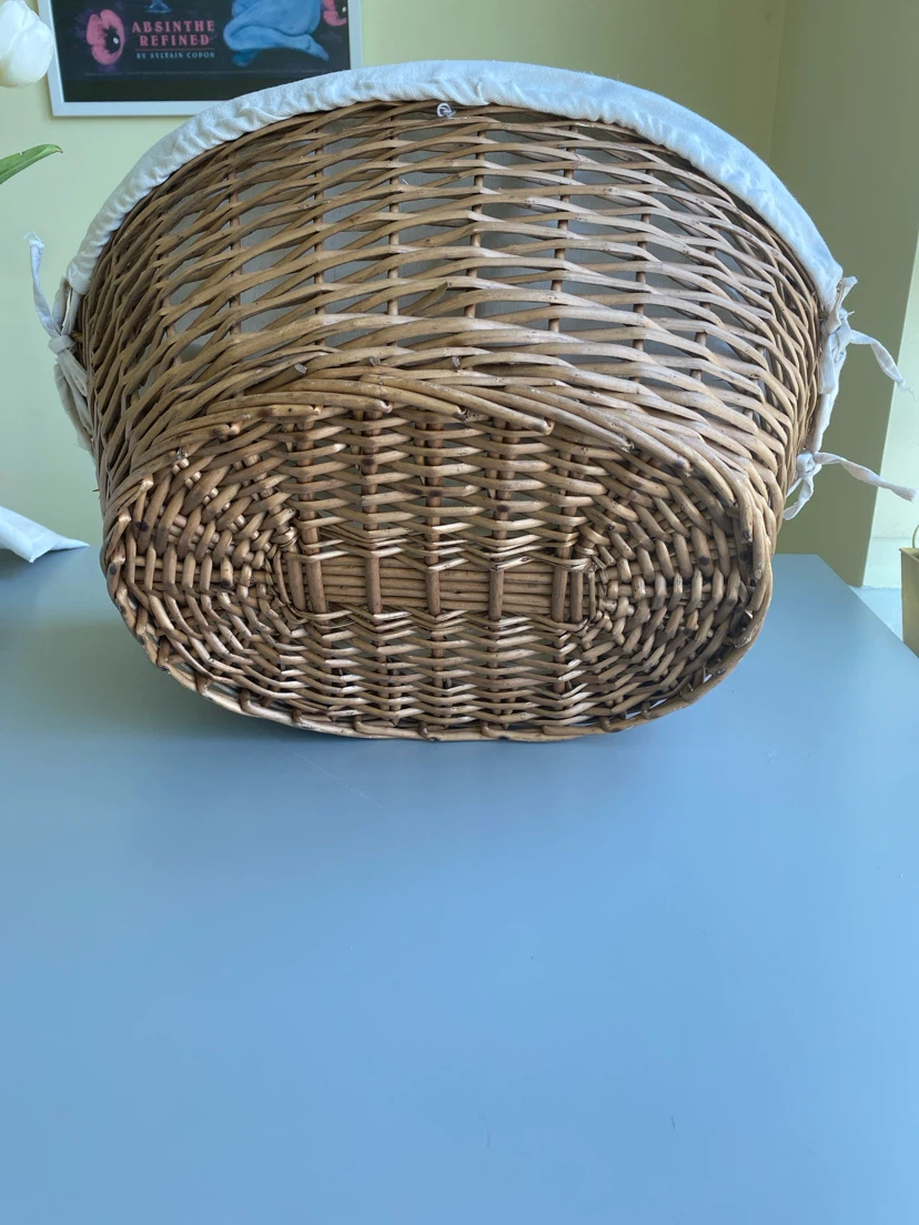 Wicker Storage Basket with Removable Liner - photo 2