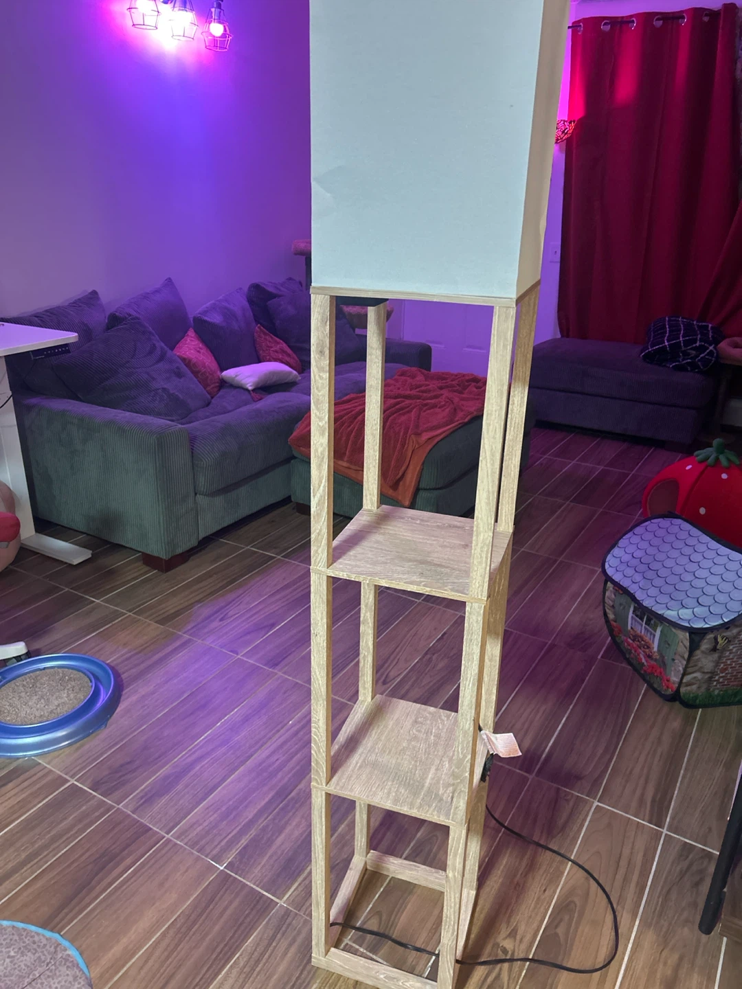 Lighted Shelf Floor Lamp
