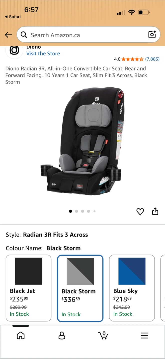 Diono Radian 3R All-in-One Convertible Car Seat