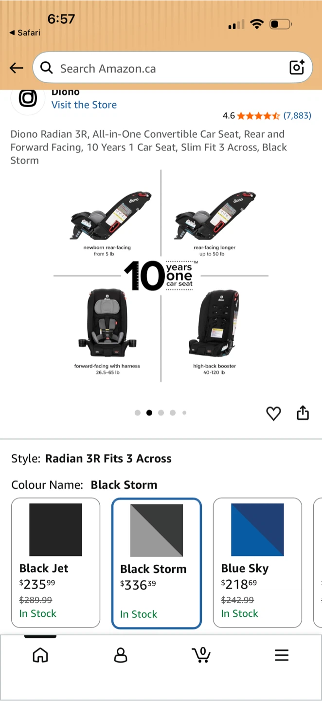 Diono Radian 3R All-in-One Convertible Car Seat - photo 2