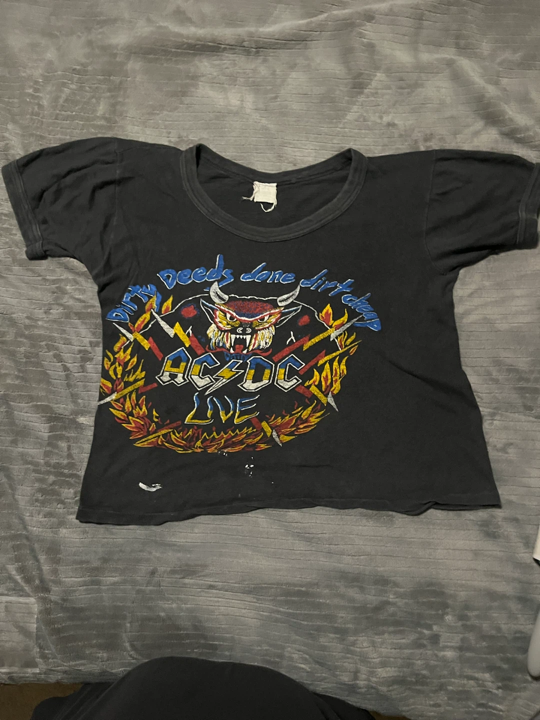 AC/DC “Dirty Deeds Done Dirt Cheap" 76’s Concert T-Shirt.
