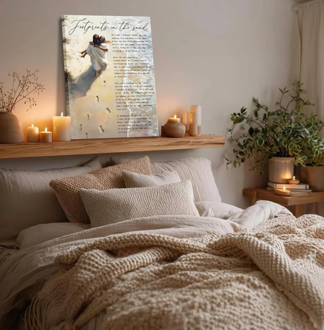 Footprints in the Sand Canvas Wall Art - photo 5