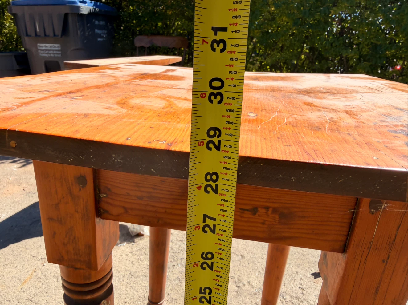 Solid Wood Side Table - photo 4