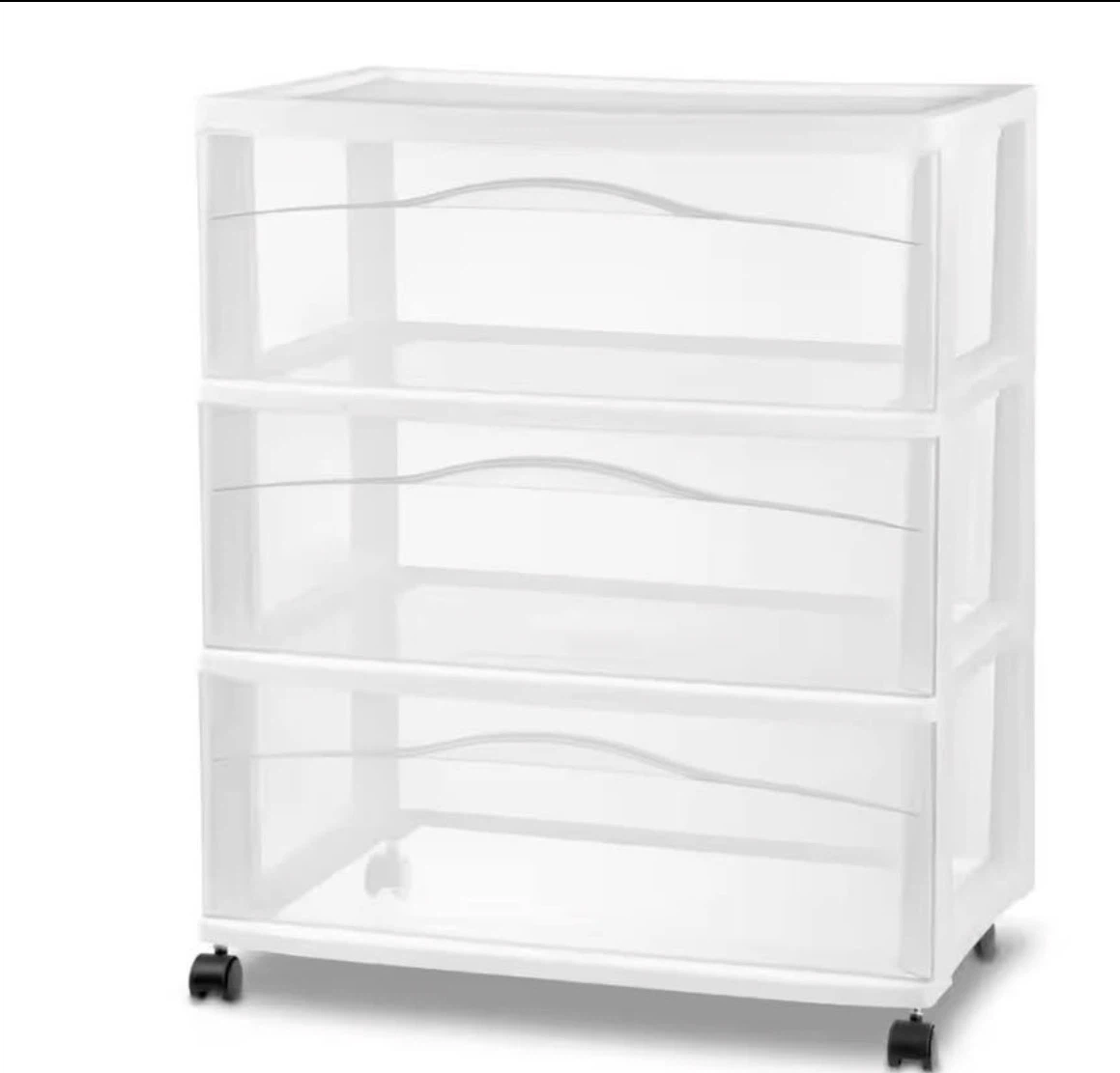 Sterilite 3-Drawer Rolling Cart