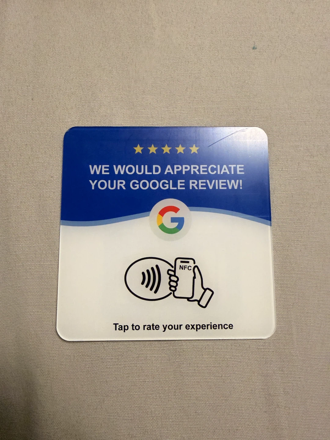 Free Google Review NFC Sign 10 available - photo 2