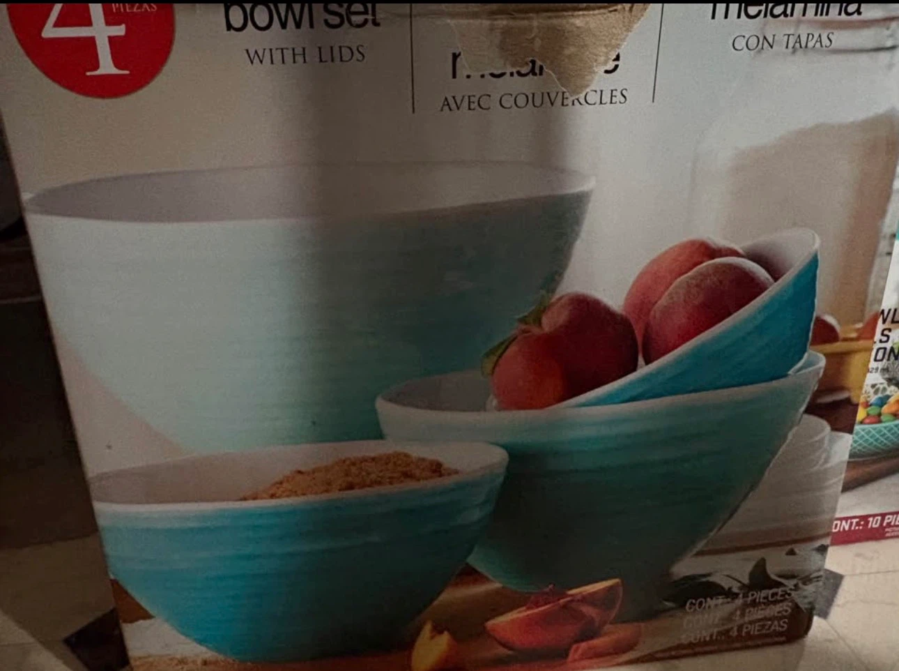 Melamine Bowl Set with Lids