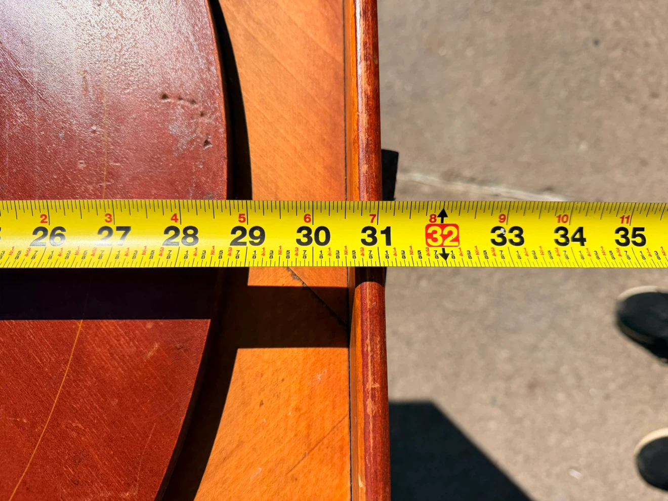 Vintage Octagonal Wooden Crokinole Game Table - photo 2