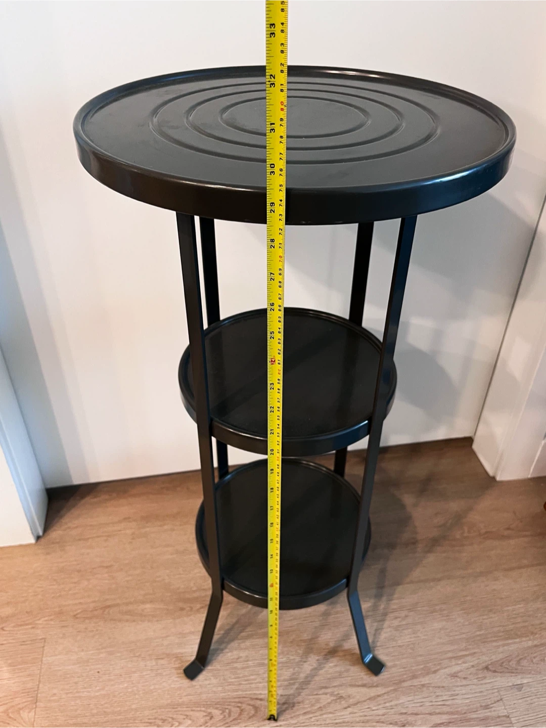 Three-Tier Round Metal Side Table (IKEA gunnern) - photo 2