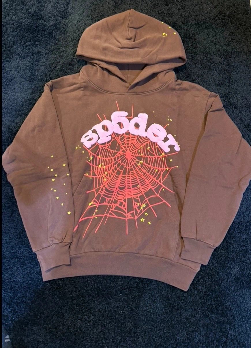 Sp5der Worldwide Hoodie Brown
