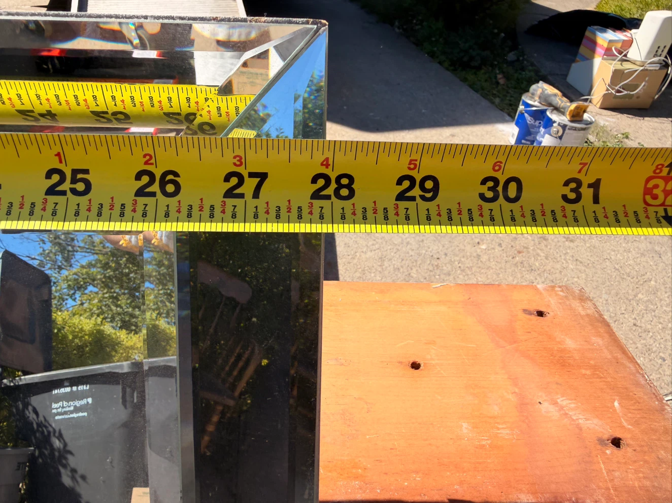 Large Beveled Wall Mirror - photo 2