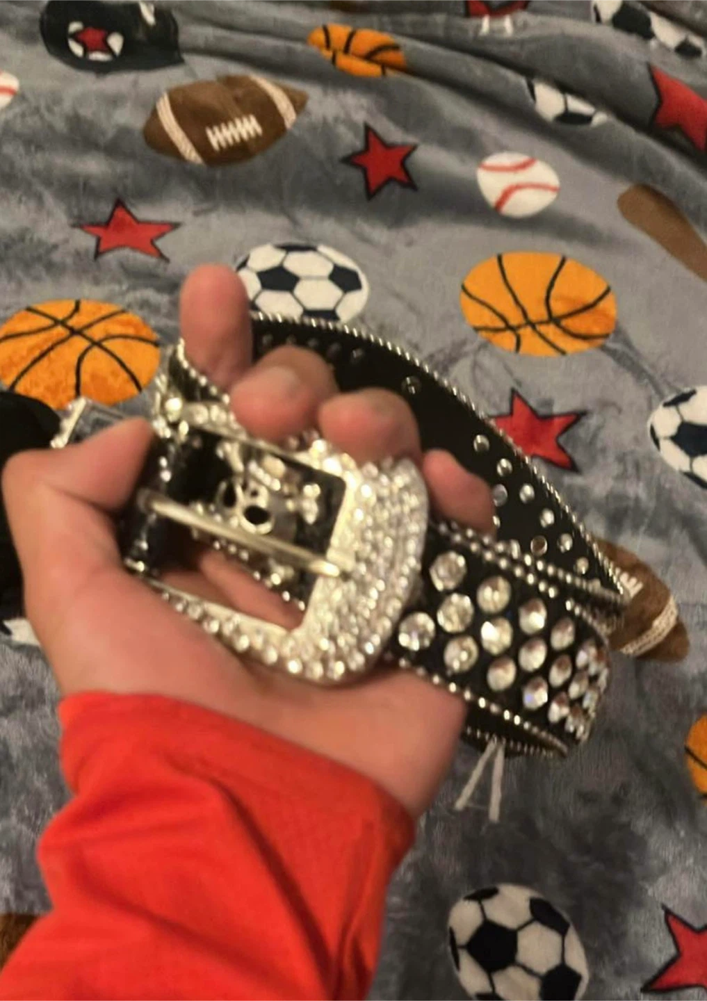 Nike Waist Bag and Rhinestone Skull Belt - photo 3