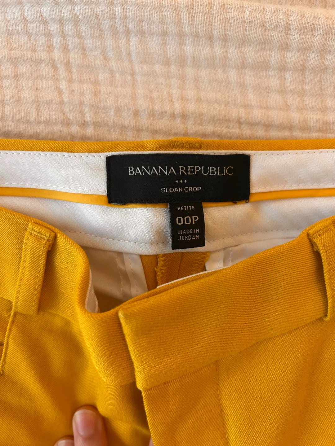 Banana Republic Sloan Crop Pants - Mustard Yellow - photo 2