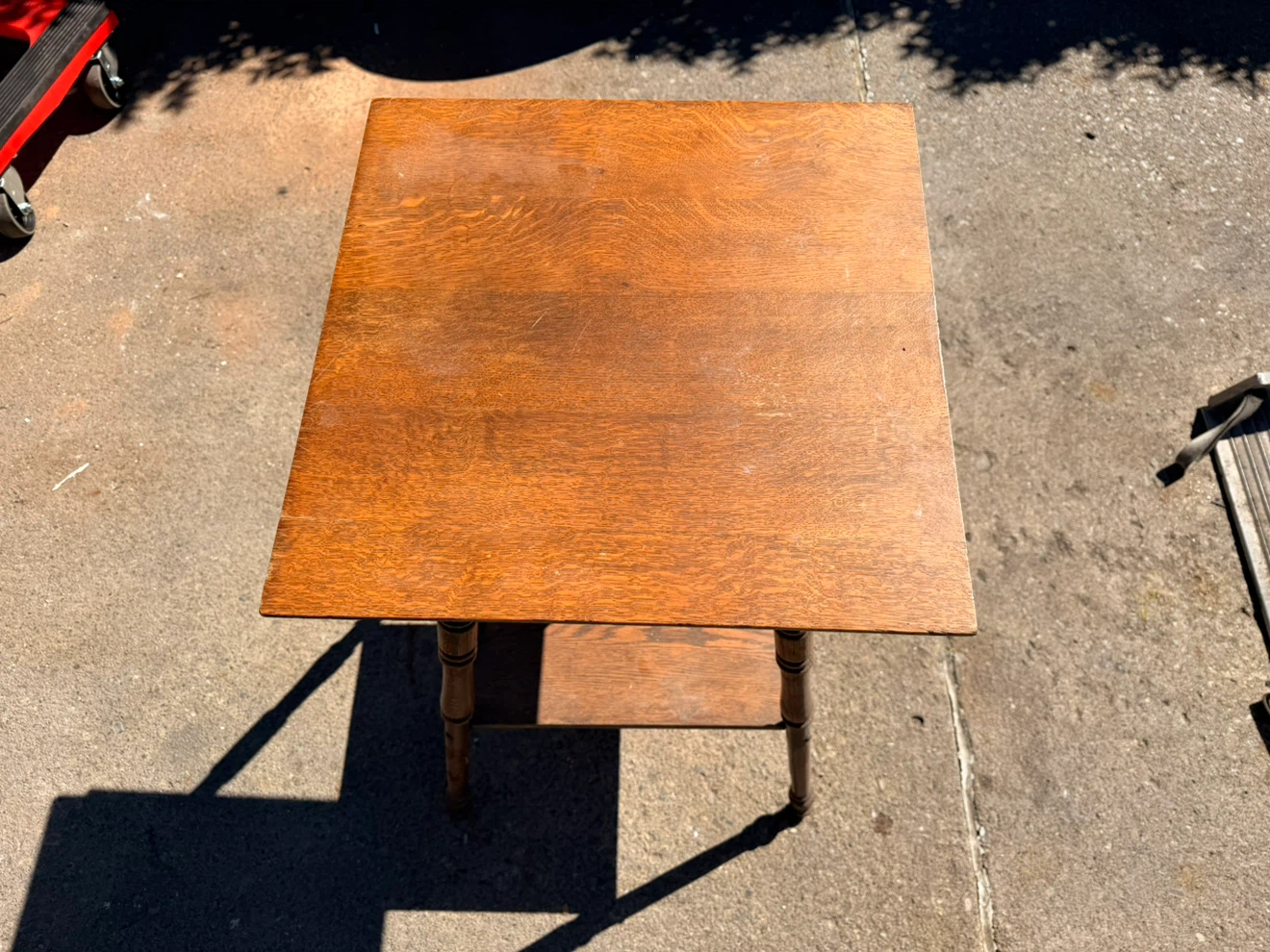 Vintage Wooden Side Table - photo 2