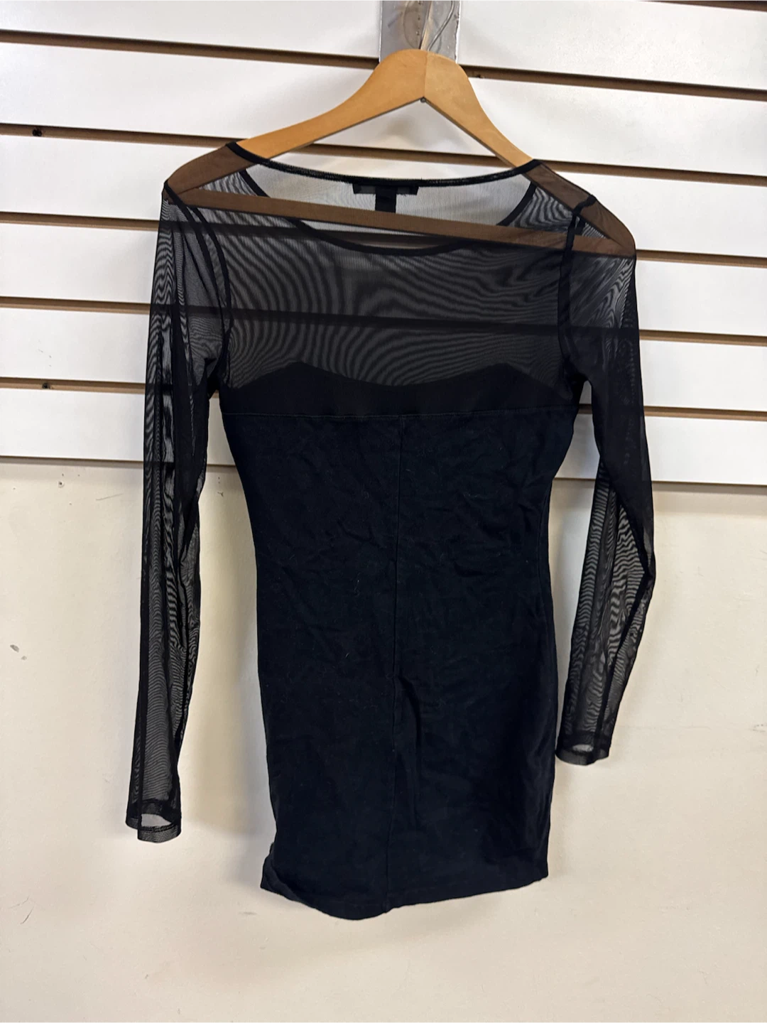 Forever 21 Black Mesh Long Sleeve Dress - photo 5